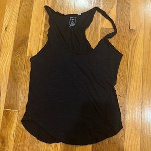 Black me to we flow tank top